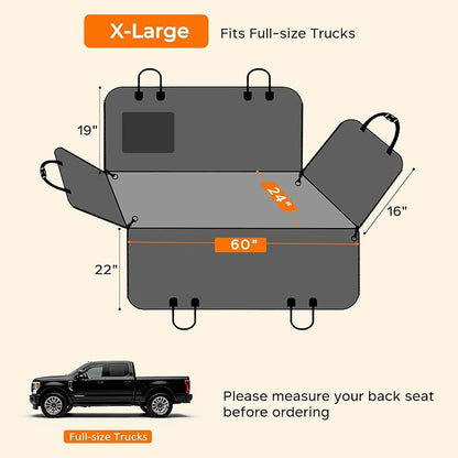 URPOWER Dog Car Seat Cover for Pets 100% Waterproof Seat Cover Hammock 600D Heavy Duty Scratch Proof Nonslip Durable Soft Back Seat Covers for Cars Trucks and SUVs