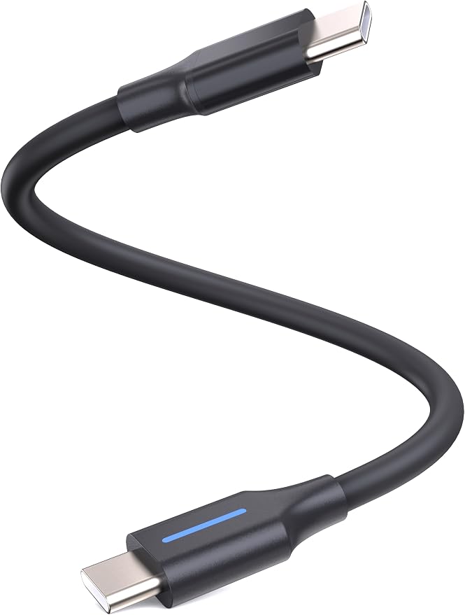 2-in-1 C to C Bypass Motorcycle CarPlay Bluetooth Headset Cable | 6", Activate CarPlay Without Headset,Support Charging,Fit for Harley Road Glid/Street Glide2024-2026,Goldwing 2025-2026