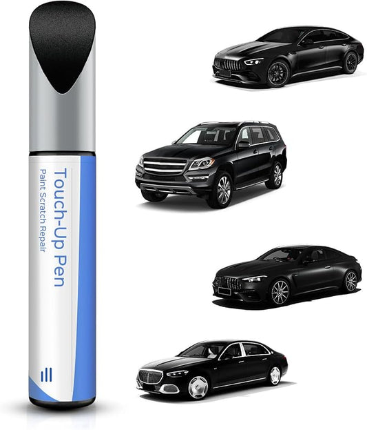 040/9040 Black/Jet Black Touch Up Paint Compatible with Mercedes-Benz Exact Match–Chips and Nicks Touch Up