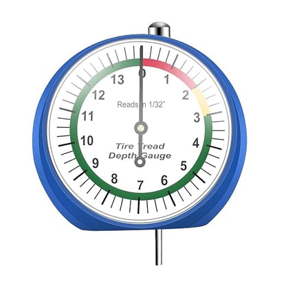 Tire Tread Depth Gauge, Tire Depth Gauge in 1/32 inch, for Motorcycle, car,Truck and Bus