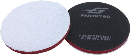 6 Inch Microfiber Cutting Pads – 2 Pack Heavy Cutting Buffing Pads for Large Surface Paint Correction – High-Cut Pads for DA & Rotary Polishers – Swirl & Scratch Remover