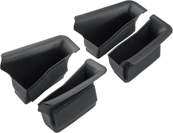 CDEFG 4Pcs for 2025 2026 Mazda CX-50 Center Console Organizer Tray Door Handle Pockets Trash Can Storage Box for 2023 2024 2025 2026 Mazda CX50 Accessories 4-Doors Trash Bin Storage Case TPE Material