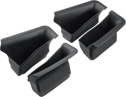 CDEFG 4Pcs for 2025 2026 Mazda CX-50 Center Console Organizer Tray Door Handle Pockets Trash Can Storage Box for 2023 2024 2025 2026 Mazda CX50 Accessories 4-Doors Trash Bin Storage Case TPE Material