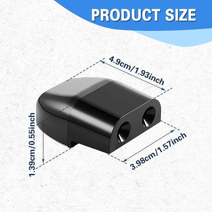 2 Pack Deer Whistles, Animal Warning Devices for Car with Rubber Pads, Deer Whistles Devices Animal Alert, Deer Whistles Warning Device for Car and Trucks Motocycles