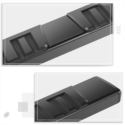 6" Running Boards Compatible with 2004-2023 Nissan Titan XD Crew Cab | Aluminum Flat Side Step Nerf Bars for Truck, Heavy Duty Black Powder Coated Step Bars
