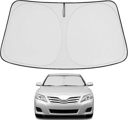 Proadsy 2026 Upgrade Front Windshield Sun Shade Foldable Sunshade Protector Custom Fit 2007-2011 Camry Accessories