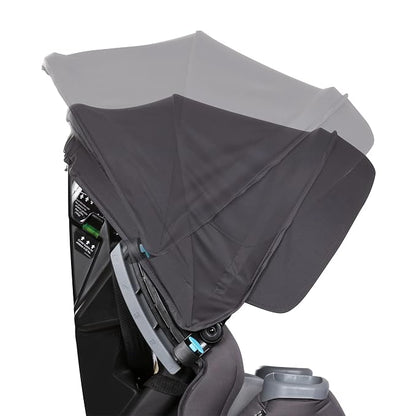 Baby Trend Cover Me 4-in-1 Car Seat Convertible Infant Toddler Rotating Safety Seat with Adjustable/Removable Canopy and 2 Cup Holders, Stormy Gray