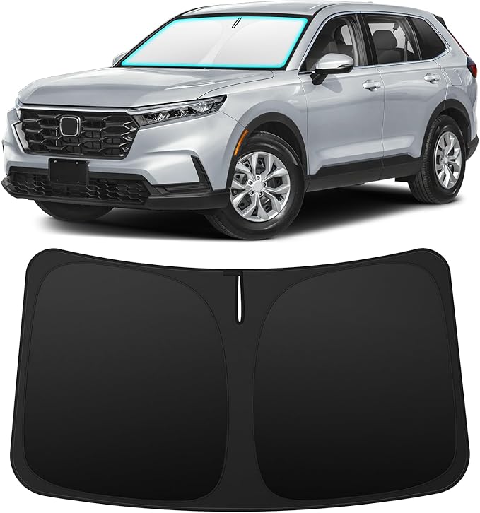 INSAUTO Custom Fit Windshield Sun Shade Accessories for Honda CRV CR-V 2023-2026, Foldable Front Window Sunshade, UV & Heat Reflector, Keeps Interior Cool, Includes Storage Bag