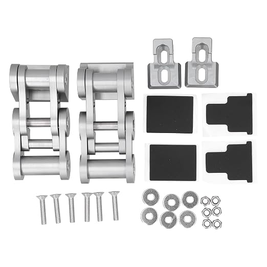 Hood Latches Kit Durable Secure Locking System for JK 2 Door & Unlimited 4 Door 2007‑2017 Off Roading Enthusiasts (Ti Color)
