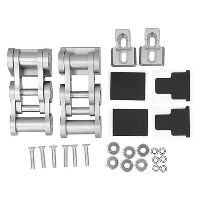 Hood Latches Kit Durable Secure Locking System for JK 2 Door & Unlimited 4 Door 2007‑2017 Off Roading Enthusiasts (Ti Color)