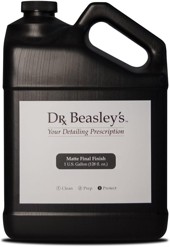 Dr. Beasley's Matte Final Finish - 1 Gallon. Ultimate Detail Spray, pH Balanced and Gloss-Free, Readily Biodegradable