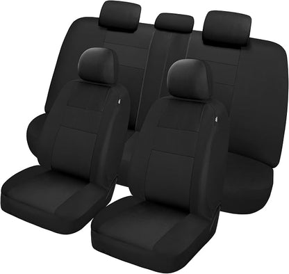 VarCozy Seat Covers for Car Front Pair, Breathable Cloth Front Car Seat Covers, Universal Cloth Seat Covers for SUV Sedan Van, Automotive Interior Covers, Airbag Compatible