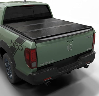 Toptiny Hard Folding Truck Bed Tonneau Cover |HTF039|Fits 2017-2026 Honda Ridgeline 5' Bed (64")
