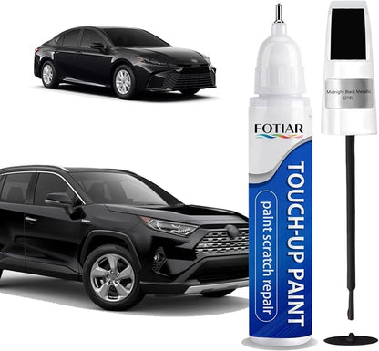 218 Midnight Black Metallic Touch up Paint for Toyota-Exact Match Scratch Repair Kit 2-In-1 Premium Car Paint Pen for Chips & Nicks