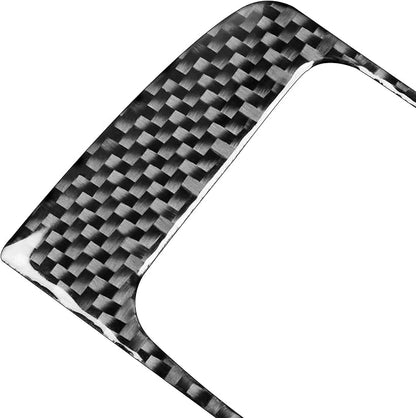 Real Premium Carbon Fiber Fit for Chevy Silverado/GMC Sierra 1500 2014-2018 for 2500/3500HD 2015-2019 Car Power Outlet Frame Trim Decals Sticker Auto Interior Accessories Cover Black