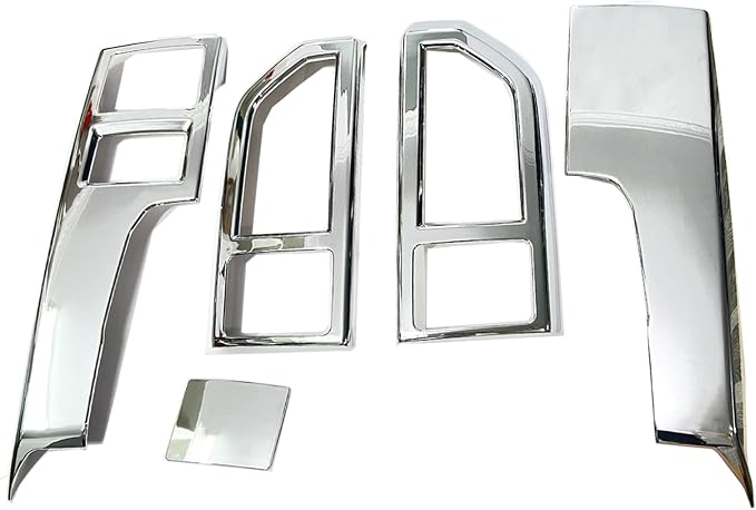 Keptrim for F150 Chrome Central Console Air Conditioner Panel Trim for 2015 2016 2017 2018 2019 2020 Ford F150, 5pcs