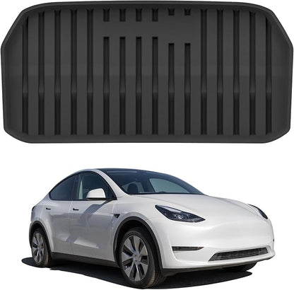 LASFIT Premium Extra Thick Front Trunk Mats for Tesla Model Y 2025 2024 2023 2022 2021 2020, All Weather Frunk Mats TPE Cargo Liner Custom Fit Cargo Mat