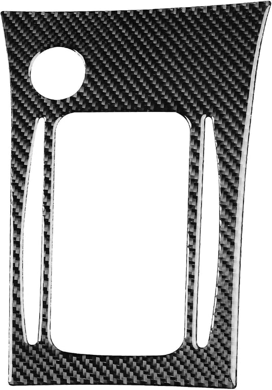 Black Real Carbon Fiber Accessories Car Center Console Gear Shift Outer Frame Panel Cover Interior Trim Sticker Decal for Toyota Corolla CE LE S 2003 2004 2005 2006 2007 2008/XRS 2005-2006 Sedan 1PC