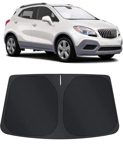 TINGLU Sun Shade for Buick Encore 2013-2019 Accessories Windshield Sun Shade Window Shade UV Rays Protection Sun Visor Cover with Steering Wheel Sunshade Storage Bag