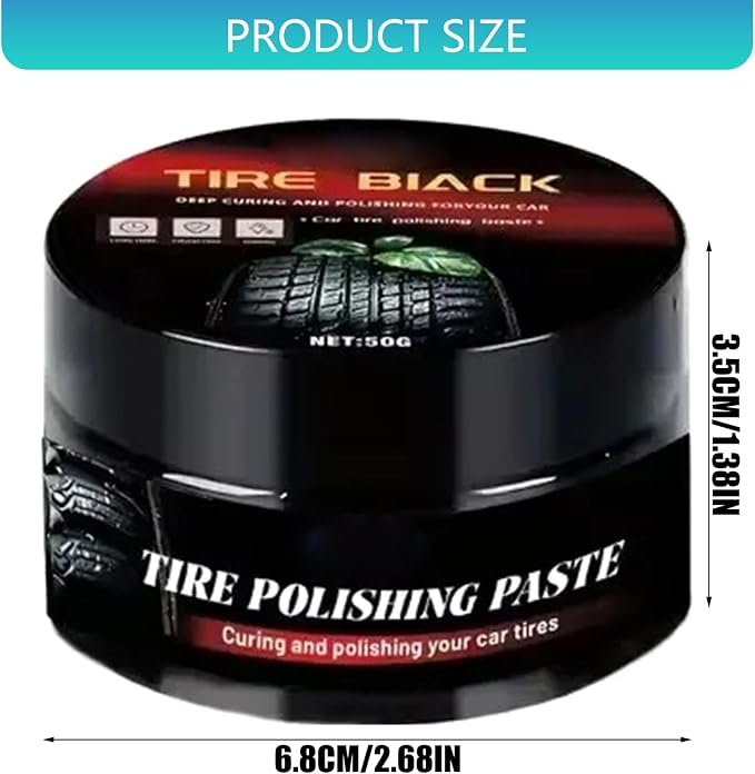 Nice & Wet Tire Shines Trim Coating for Rubber, Tire Refurbishing Cream for Car Truck Motorcycle Tire Polishing Wax Car Wheel Tire