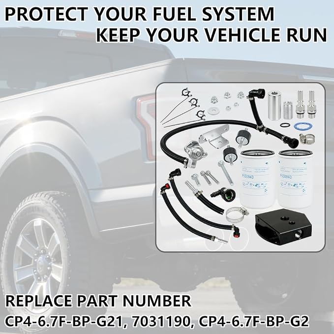 CP4-6.7F-BP-G2.1 Disaster Prevention Bypass Kit Suitable for Ford F250 F350 F450 F550 Super Duty 2011-2025 - 6.7L Powerstroke Diesel,Replace# 7031190 ﻿