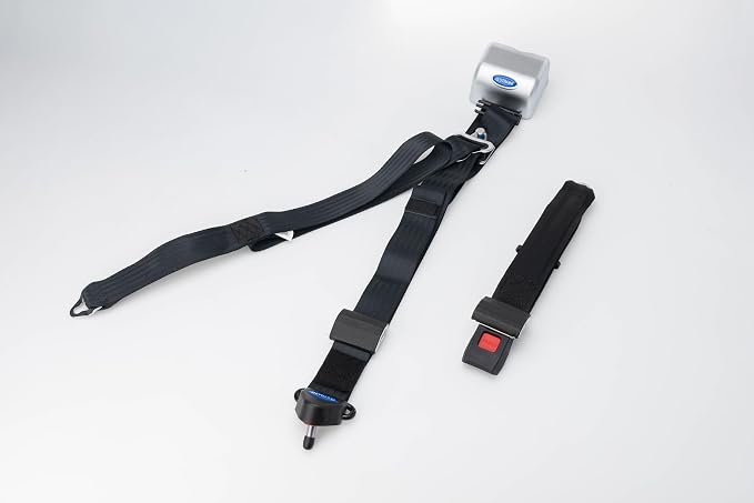 Q’Straint Q-8300-A1-L QRT Max Wheelchair Tie-Down Kit for L-Track – 4 Knobless Retractors with Positive Lock Indicators, L-Track Fittings, and Occupant Restraint System