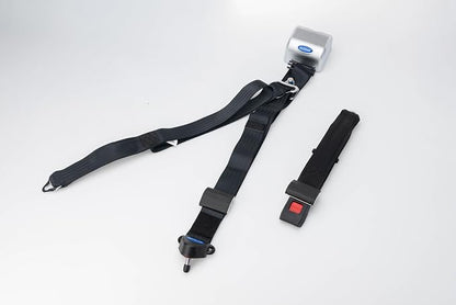 Q’Straint Q-8300-A1-L QRT Max Wheelchair Tie-Down Kit for L-Track – 4 Knobless Retractors with Positive Lock Indicators, L-Track Fittings, and Occupant Restraint System