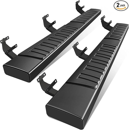 PZ 6 inch Black Aluminum Alloy Running Boards Compatible with 2015-2024 Ford F-150,2017-2024 Ford F250 F350 F450 F550 Super Cab Side Step Nerf Bars