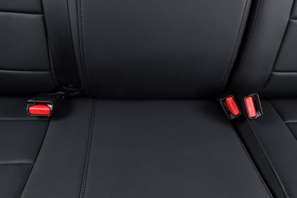 coverdream Tacoma Hybrid Seat Covers Full Set for 2024-2026 Toyota Tacoma TRD Sport,TRD Off-Road,Limited,Trailhunter Pickup,Fully Covered,Waterproof Leather Car Seat Protector (Black)