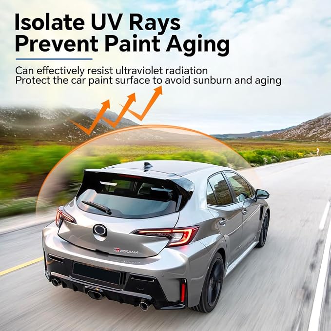 for Toyota Corolla GR 2023-2024 TPU Clear 9Mil Pre-Cut Paint Protection Film Car Vinyl Wrap,PPF Transparent Protective Anti-Scratch Self Adhesive Waterproof Car Wrap Film,for Full Vehicle Kit