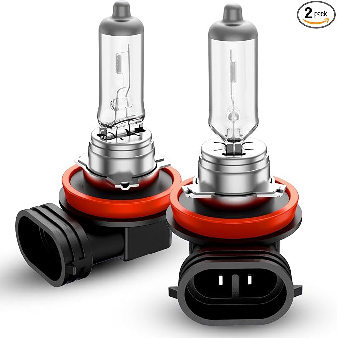 H11 Headlight Bulbs, 2Pcs 12V 55W H11 Halogen Bulbs Replacement for Car Truck Headlight Bulb, 3800K Amber Yellow