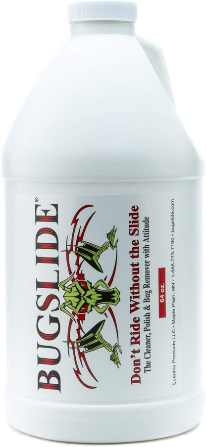 BugSlide 64 Oz Cleaner Refill for Spray Bottles & Travel Kits - All Surfaces Cleaning and Detailing Solution for Vehicle Interior and Exterior Use - Shines, Degreases, Polishes