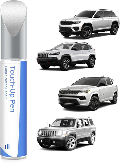 PW7/GW7 Bright White Touch Up Paint Compatible with Jeep Exact Match Chips and Nicks Touch Up