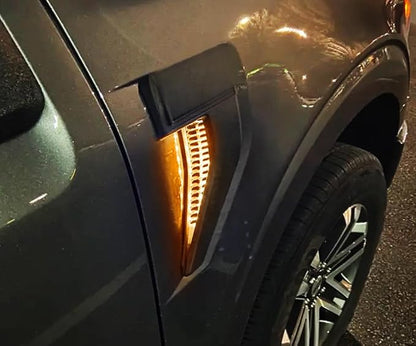 iJDMTOY Amber Yellow LED Background Illumination Lighting Kit Compatible with 2021-up Ford F150 Side Fender Emblem
