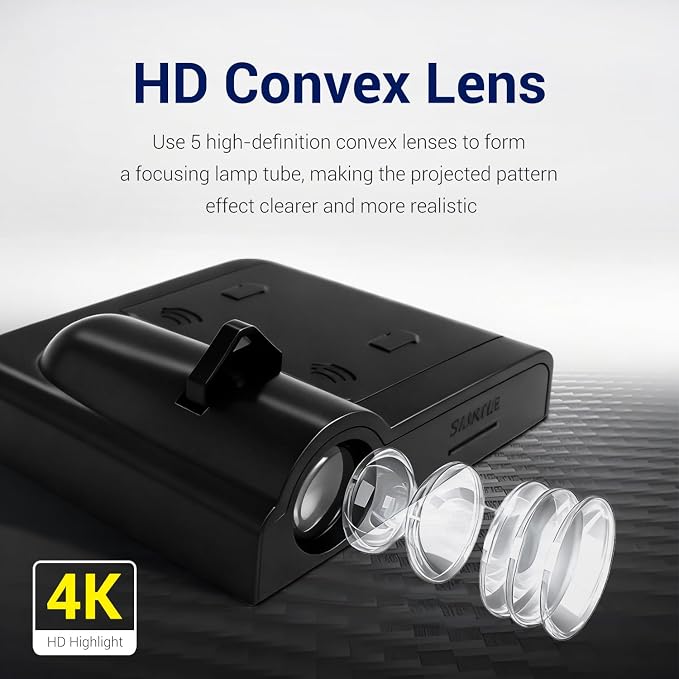 Car Door Lights Logo Projector, 2PCS Car Door Projector Lights Welcome Courtesy Ghost Shadow Lamp Fit for All Car Models by FLYEEGO