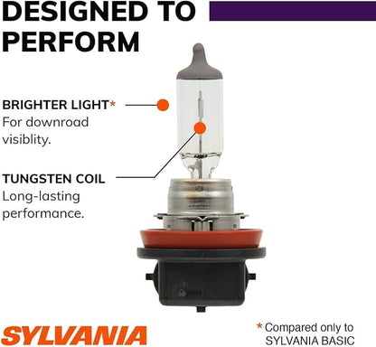 SYLVANIA - H11 XtraVision - High Performance Halogen Headlight Bulb, High Beam, Low Beam and Fog Replacement Bulb (Contains 1-Bulb)
