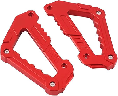 Center Armrest Grab Bars for Land Rover Defender 110 2020 2021 2022 2023 2024 2025 Red Aluminum Alloy Interior Handles