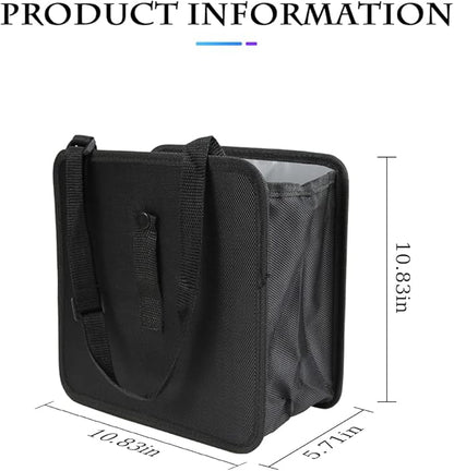 Foldable Trash Can, Hanging Waterproof Leakproof Storage Bag with Large Capacity, Car Interior Accessories (Large)