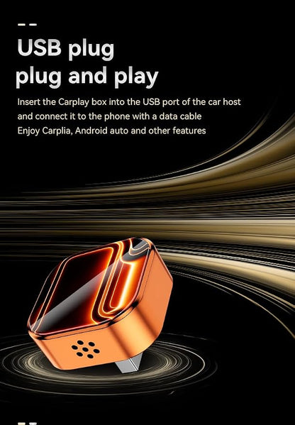 2-in-1 Wireless CarPlay Adapter & Android Auto Dongle, Fast Auto-Connect, Compact Plug & Play Wireless CarPlay Converter，USB/USB-C, No Delay, Seamless Reconnection