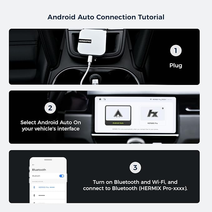 Android Auto Wireless Adapter Compatible with Samsung DeX,Wireless Android Auto Adapter Support YouTube, Netflix,Car Streaming Device,DeX Station, Desktop Experience for Car