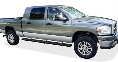 APS (Black 6 inches) Stainless Steel Running Boards Nerf Bars Side Steps Compatible with Dodge Ram 1500 2006-2008 Mega Cab & Ram 2500 3500 2006-2009(91in D2D Short Version)