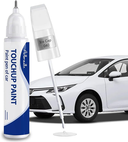 Ice Cap/Super White(040) Touch Up Paint for Toyota-Exact Match–Chips and Nicks Car Paint Scratch Repair Kit Automotive Paint Pen for Avalon/RAV4/Camry/Corolla/Highlander/Prius/Sequoia/Sienna/Tacoma