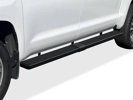 APS (Black 6 inches) Stainless Steel Running Boards Nerf Bars Side Steps Compatible with Toyota Tundra 2007-2021 CrewMax