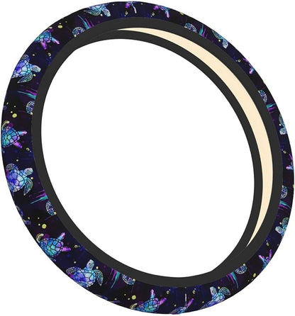 Sea Turtle Steering Wheel Cover Anti-Slip,Sweat Absorption Universal 15 inch Steering Wheel Covers Cute car Accessories for Men Women