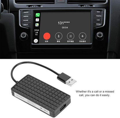 USB Dongle Adapter Carplay Mobile Phone Navigation to Car Screen for Android for iOS (Black)