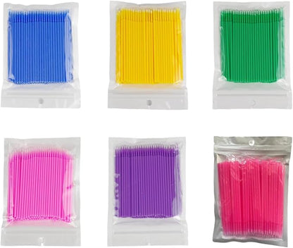 100Pcs Disposable Up Paint Micro Brush Applicator Sticks, Car Touch Up Paint Brush Tips, Detailing Car Products, Auto Exterior Care (Yellow)