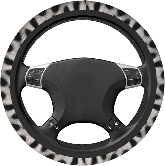 Cute Cat Print Steering Wheel Covers Non Slip Neoprene Universal 15 Inch Steering Wheel Protector Car Cover for Men Women