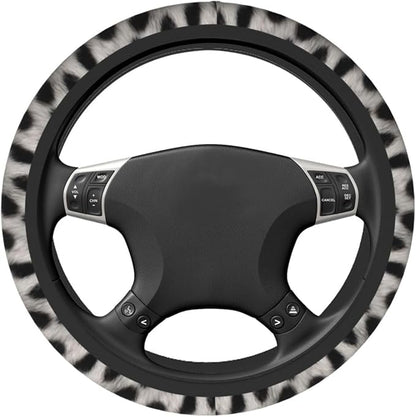 Cute Cat Print Steering Wheel Covers Non Slip Neoprene Universal 15 Inch Steering Wheel Protector Car Cover for Men Women