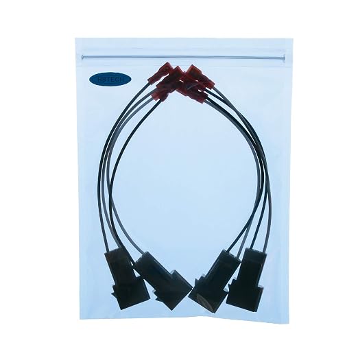 HSTECH 2 Pairs (4 Pack) 72-5512 Speaker Wire Adapters for Select 1989-Up Ford Vehicles