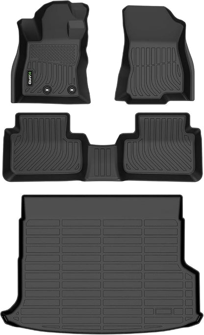 Automotive Floor Mats & Cargo Liner for 2025-2026 Forester Hybrid (Not Fit Gas/Wilderness) (with Harman Kardon Premium Audio) All Weather Protection Full Set- Black
